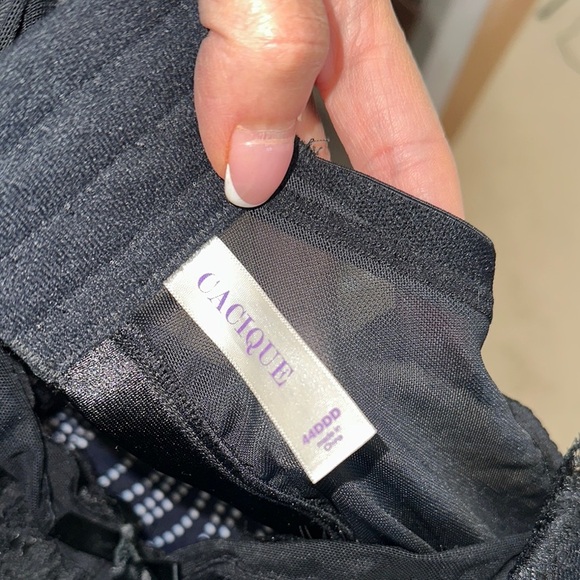 Cacique Black Full-Coverage Bra with Underwire Support - Picture 5 of 8